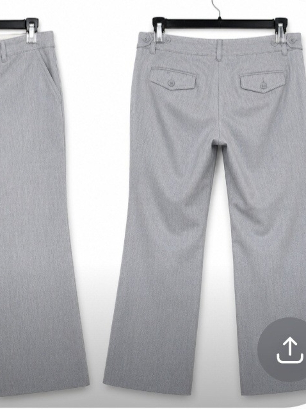 Express Women's Pants in Gray with Black Labels